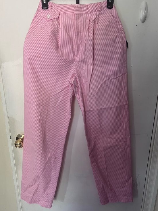 Silver Jeans Pants - Silver Unicorn Sears vintage Pink Striped Pants 80s 5/6